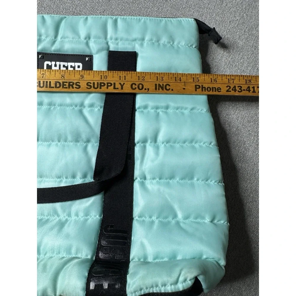 JUSTICE CHEER TOTE‎ BAG/BACKPACK AQUAMARINE FIERCE BRAVE AMAZING
